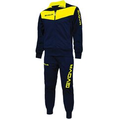 GIVOVA dres sportowy męski komplet bluza i spodnie TR018 granatowy, Kolor: granatowy, Rozmiar: S