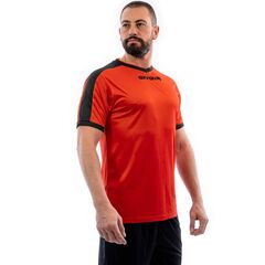 GIVOVA koszulka sportowa męska t-shirt treningowy MAC04 czerwona, Kolor: czerwony, Rozmiar: S, 2 zdjęcie