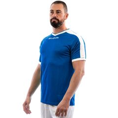 GIVOVA koszulka sportowa męska t-shirt treningowy MAC04 niebieska, Kolor: niebieski, Rozmiar: S, 2 zdjęcie