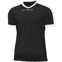 GIVOVA koszulka sportowa męska t-shirt treningowy MAC04 czarny, Kolor: czarny, Rozmiar: S