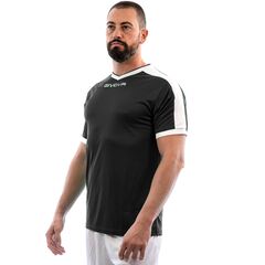 GIVOVA koszulka sportowa męska t-shirt treningowy MAC04 czarny, Kolor: czarny, Rozmiar: M, 2 zdjęcie