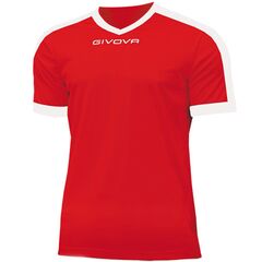 GIVOVA koszulka sportowa męska t-shirt treningowy MAC04 czerwona, Kolor: czerwony, Rozmiar: S