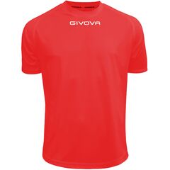 GIVOVA koszulka sportowa męska t-shirt treningowy MAC01 czerwona, Kolor: czerwony, Rozmiar: S