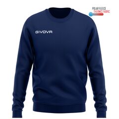 GIVOVA bluza męska polarowa sportowa G/COLLO MA019 granatowa, Kolor: granatowy, Rozmiar: 2XL