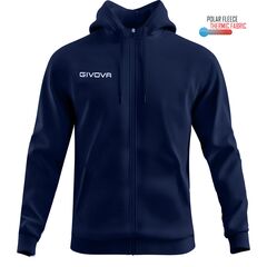 GIVOVA bluza sportowa męska z kapturem MA024 granatowy, Kolor: granatowy, Rozmiar: S