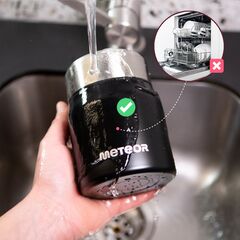 METEOR termos turystyczny obiadowy z łyżeczką czarny 500 ml, 5 zdjęcie