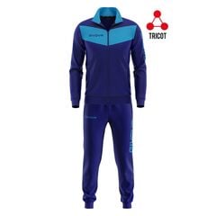 GIVOVA dres sportowy męski komplet bluza i spodnie TR018 czarny/zielony, Kolor: granatowy, Rozmiar: 3XL