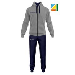 GIVOVA komplet dresowy męski bluza i spodnie TT014 szary/czarny, Kolor: szary, Rozmiar: M