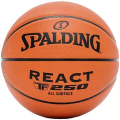 SPALDING piłka do koszykówki REACT TF-250 pomarańczowa, Kolor: pomarańczowy, Rozmiar: 7