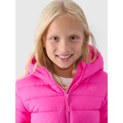 4F kurtka puchowa dziecięca dla dziewczynek 4FJWAW24TDJAF449 różowa, Kolor: Fuksja, Rozmiar: 158, 2 zdjęcie