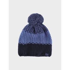 4F czapka bawełniania dziecięca z pomponem M432 niebieska, Kolor: niebieski, Rozmiar: one size