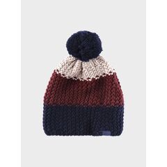4F czapka bawełniania dziecięca z pomponem M432 czerwona, Kolor: czerwony, Rozmiar: one size