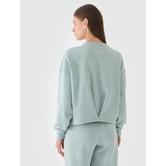 4F bluza dresowa damska bawełniana 4FWAW24TSWSF1305 zielona, Kolor: zielony, Rozmiar: XL, 2 zdjęcie