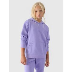 4F bluza dresowa dziewczęca F1315 niebieska, Kolor: niebieski, Rozmiar: 134