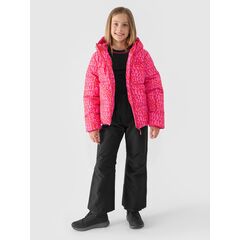 4F kurtka techniczna dziecięca dla dziewczynki 4FJWAW24TTJAF544 różowa, Kolor: Multikolor#3, Rozmiar: 140, 2 zdjęcie