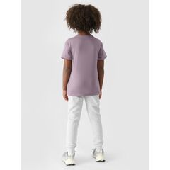 4F JUNIOR Spodnie dresowe joggery dziewczęce F0828 szare, Kolor: szary, Rozmiar: 134, 2 zdjęcie