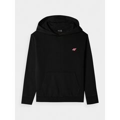 4F bluza dresowa dziewczęca F1315 czarna, Kolor: czarny, Rozmiar: 140, 4 zdjęcie