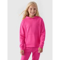 4F bluza dresowa dziewczęca F1315 fuksja, Kolor: Fuksja, Rozmiar: 128