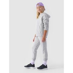 4F JUNIOR Spodnie dresowe dziewczęce F0829 szare, Kolor: szary, Rozmiar: 128, 2 zdjęcie