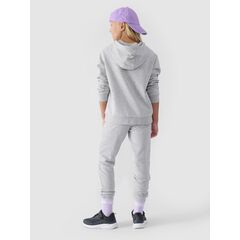 4F JUNIOR Spodnie dresowe dziewczęce F0829 szare, Kolor: szary, Rozmiar: 128, 3 zdjęcie