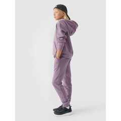 4F JUNIOR Spodnie dresowe dziewczęce F0829 fioletowe, Kolor: fioletowy, Rozmiar: 122, 2 zdjęcie