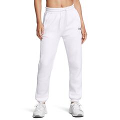 UNDER ARMOUR spodnie dresowe damskie treningowe Flc Pro Gym Pt białe, Kolor: biały, Rozmiar: S