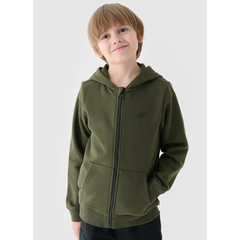 4F bluza z kapturem chłopięca 4FJWMM00TSWSM1295 zielona, Kolor: zielony, Rozmiar: 152