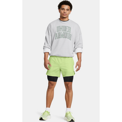 UNDER ARMOUR bluza bawełniana męska Icon HWT Terry OS Crew szara, Kolor: szary, Rozmiar: L, 3 zdjęcie