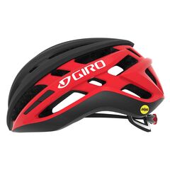 GIRO kask rowerowy lekki z technologią MIPS AGILIS czarny/czerwony, Kolor: czerwony, Rozmiar: M (55-59 cm)