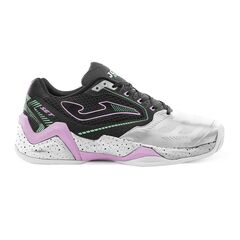 JOMA SET LADY obuwie damskie do tenisa squasha TSELS2501C czarne/białe, Kolor: biały, Waga: 1, Rozmiar: 39