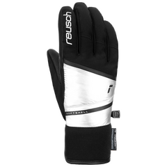 REUSCH TESSA rękawice narciarskie damskie STORMBLOXX czarno/srebrne, Kolor: czarny/biały, Waga: 0.3, Rozmiar: 6,5, 3 zdjęcie