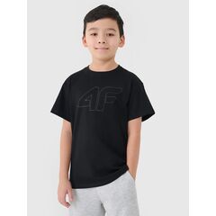 4F koszulka bawełniana t-shirt dla chłopca 4FJWMM00TTSHM2331 czarna, Kolor: czarny, Rozmiar: 140, 2 zdjęcie