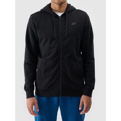 4F bluza dresowa męska rozpinana z kapturem 4FWMM00TSWSM1768 czarny