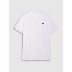 4F t-shirt męski koszulka bawełniana 4FWMM00TTSHM2256 biały, Kolor: biały, Rozmiar: S