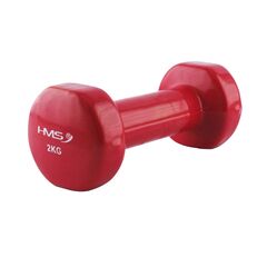 HMS 17023 Ciężarek Żeliwny Pokryty Winylem 2.0 Kg, Kolor: czerwony