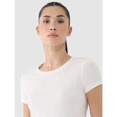 4F koszulka damska t-shirt treningowy 4FRSS25TFTSF1235 biały, Kolor: biały, Rozmiar: L, 4 zdjęcie
