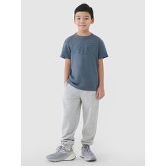 4F koszulka bawełniana t-shirt dla chłopca 4FJWSS25TTSHM2325 zielona, Kolor: zielony, Rozmiar: 122, 2 zdjęcie