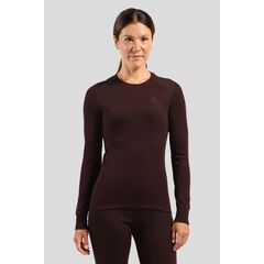 ODLO koszulka termoaktywna damska z długim rękawem brązowa, Kolor: brązowy, Waga: 0.2, Rozmiar: S
