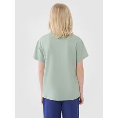 4F koszulka bawełniana t-shirt dla chłopca 4FJWSS25TTSHM2324 zielona, Kolor: zielony, Rozmiar: 122, 3 zdjęcie
