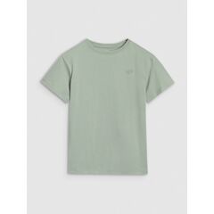 4F koszulka bawełniana t-shirt dla chłopca 4FJWSS25TTSHM2324 zielona, Kolor: zielony, Rozmiar: 122, 5 zdjęcie