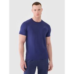 4F t-shirt do ćwiczeń koszulka męska 4FWSS25TFTSM1343 granatowa, Kolor: granatowy, Rozmiar: S