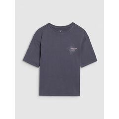 4F koszulka bawełniana t-shirt dla dziewczynki 4FJWSS25TTSHF1853 szary, Kolor: szary, Rozmiar: 158