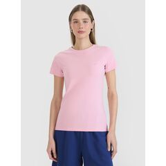 4F t-shirt damski koszulka bawełniana 4FWMM00TTSHF2255 różowa, Kolor: różowy, Rozmiar: XS