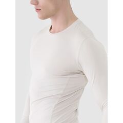 4F longsleeve koszulka z długim rękawem męska 4FWSS25TFLOM372 kremowy, Kolor: biały, Rozmiar: L, 5 zdjęcie