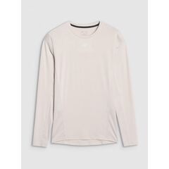 4F longsleeve koszulka z długim rękawem męska 4FWSS25TFLOM372 kremowy, Kolor: biały, Rozmiar: L, 6 zdjęcie