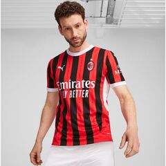 PUMA koszulka meczowa AC MILAN czerwono czarna, Kolor: czarny, Rozmiar: XS