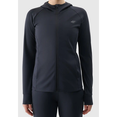 4F bluza damska dresowa sportowa treningowa z kapturem 4FRSS25TFSWF467 czarna, Kolor: czarny, Rozmiar: L, 2 zdjęcie