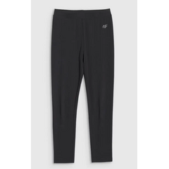 4F legginsy dziecięce bawełniane 4FJWMM00TTIGF220 czarne, Kolor: czarny, Rozmiar: 158