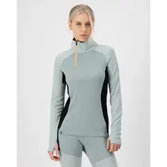 Mons Royale koszulka damska merino Womens Olympus Half Zip Glacier / Dew / Black, Rozmiar: L