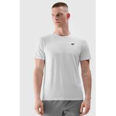 4F t-shirt do ćwiczeń koszulka męska 4FWSS25TFTSM1343 biała, Kolor: biały, Rozmiar: XL, 5 zdjęcie